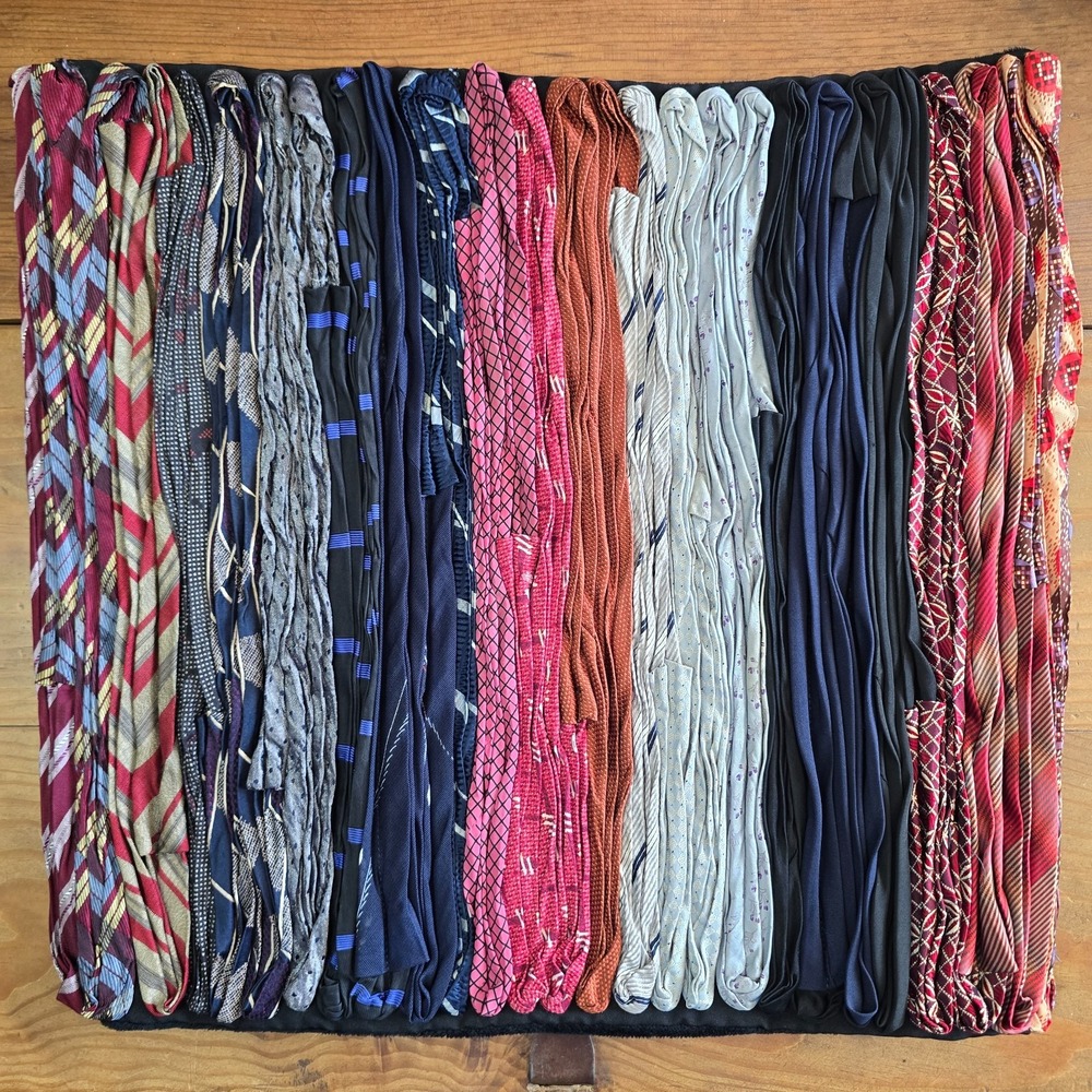 Vintage Dreamweavers Handmade Vintage Mens Necktie Pillow Cover Striped